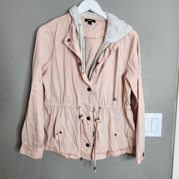 Torrid Twill Jersey Sleeve Anorak Jacket - Picture 3 of 9